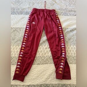 Kappa Maroon Track Pants